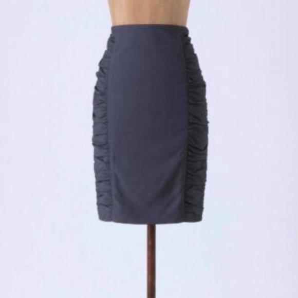 Anthropologie | Navy Alluring Sway Skirt 4 - Picture 1 of 9